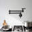 Single Hole Wall Mounted Swing Arm Folding Pot Filler Kitchen Faucet With Double Handles-106838112