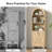 6-tier 71" Tall Arched Storage Bookcase With Cabinets And Drawer-508866744