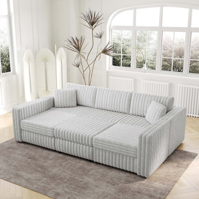 Canapé modulaire confortable avec design élégant et rangement pratique
