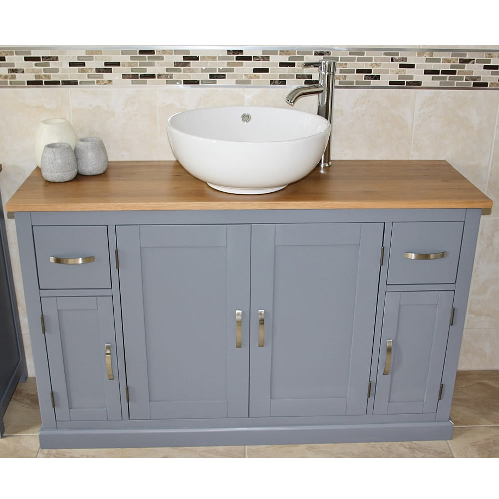 Solid Beech Biskra 1230mm Free-standing Single Vanity