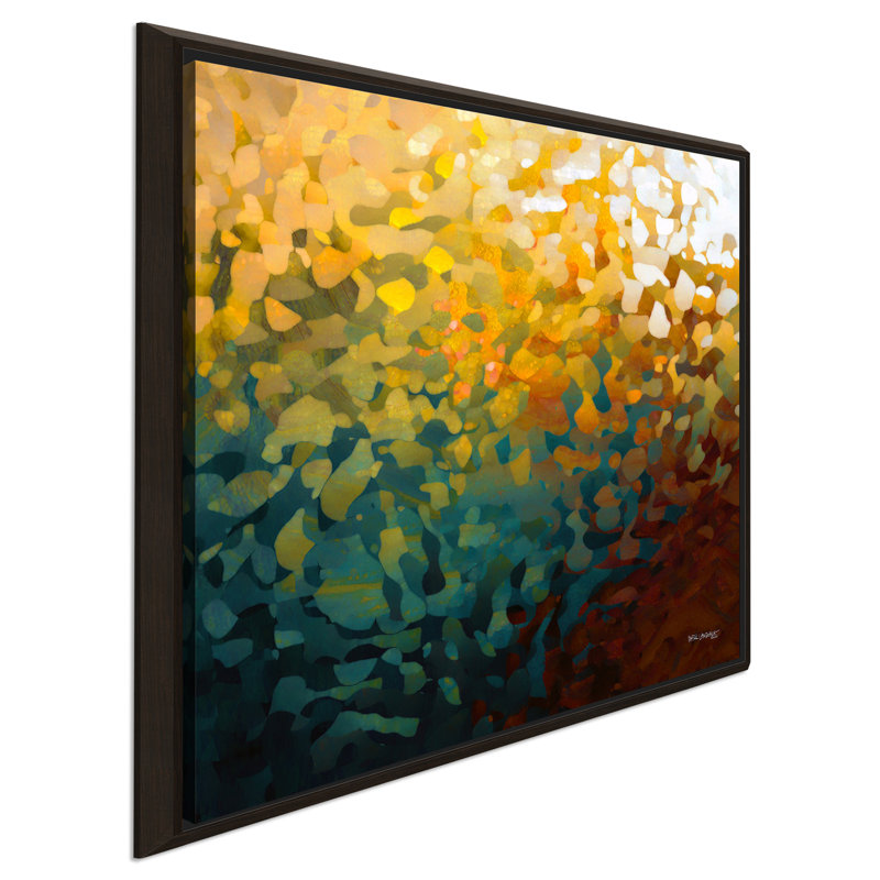 « when life » apparaît. « colossians 3:4 », impression, H 21,5 po x l 21,5 po x P 2 po, Cadre flottant espresso
