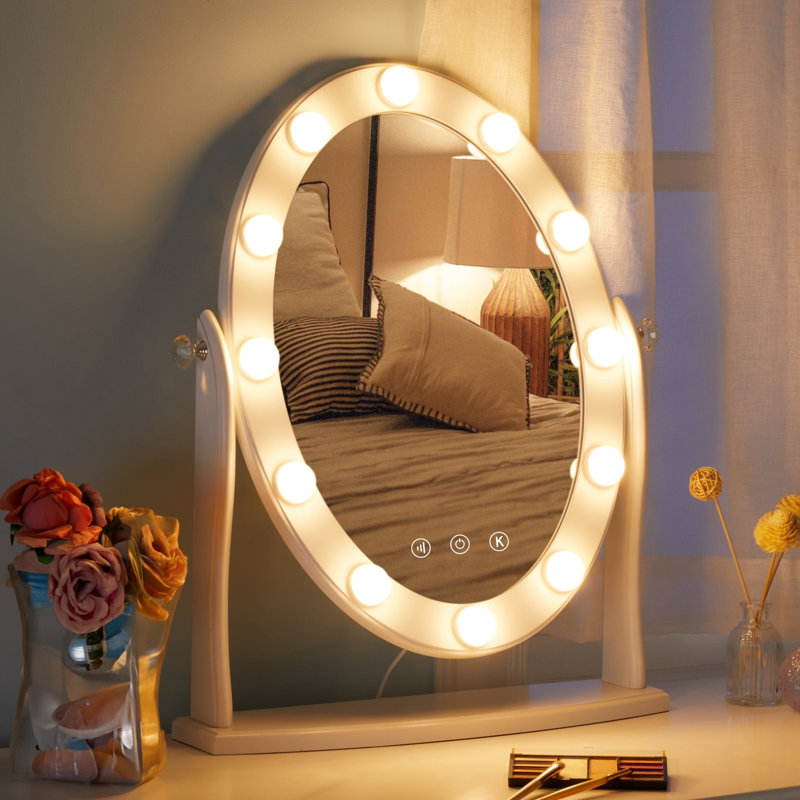 Miroir de maquillage avec lumière