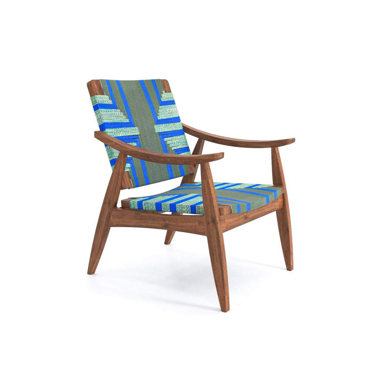Izapa Armchair, Natural/Pronto Pattern, Brown