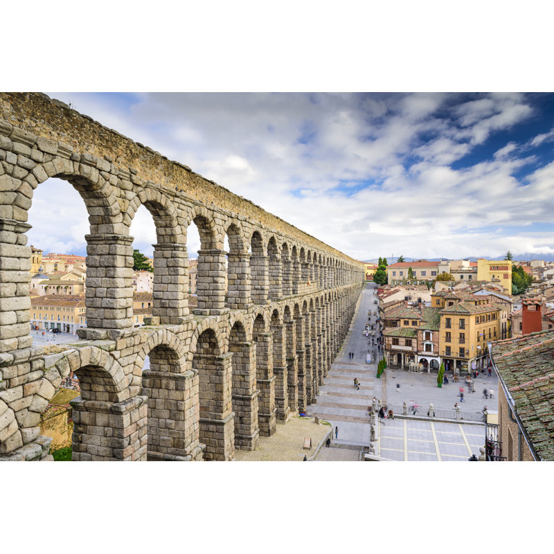 Segovia, Spain Aqueduct by SeanPavonePhoto - Wrapped Canvas Print, 81cm H x 122cm W