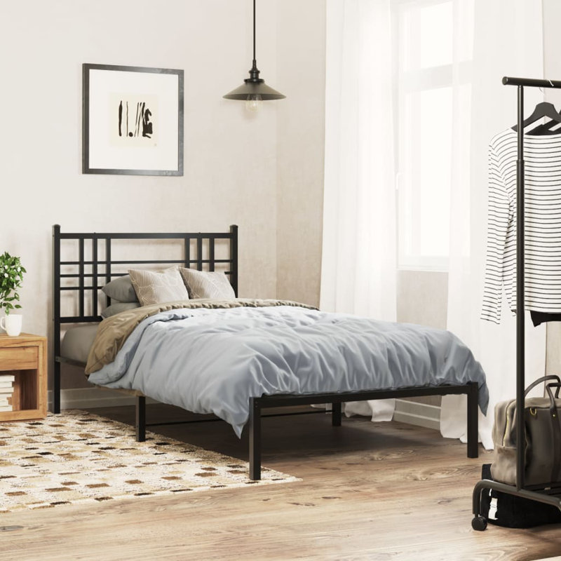 Obasi Metal Bed, Black, Single (3')
