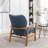 Leifer Upholstered Accent Chair with Ottoman-1534032699