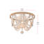 Plafonnier perlé Hudson 16 po -405434926