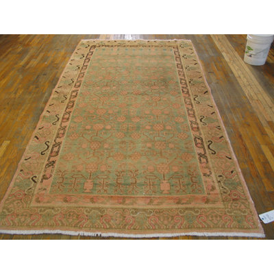 Tapis antique en velours noué à la main Kostan East Turkestan Allover