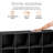 8-Cube Bookcases, 2-Tier Freestanding Bookshelf with Adjustable Shelves（Excluding rattan bins)-1847375931