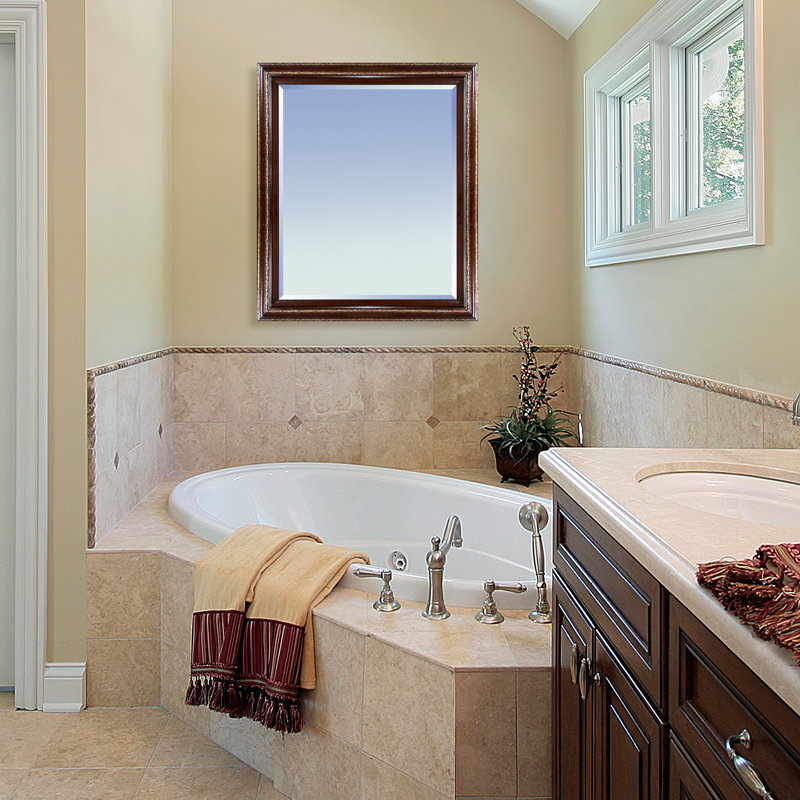 Emaani Wood Rectangle Wall Mirror