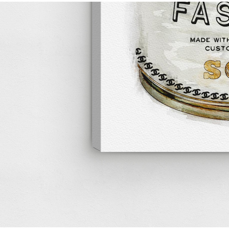 " Fashion Soup Can ", 24" H x 16" W, Wrapped Canvas