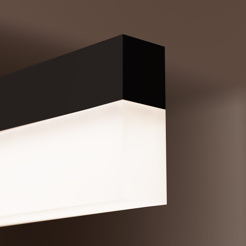 Stiletto 1 - Light LED Pendant, Satin Black