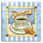 «Tea Blissful Blue Teacup» par Cathy Horvath-Buchanan, art mural en verre acrylique-263743783