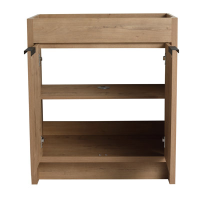Base de meuble-lavabo autoportant 30 po avec 2 portes et 1 tablette réglable