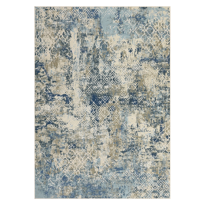 Modern Abstract Aesthetics Area Rug Machine Washable Lightweight Living Room Rug Low Pile Non Slip Stain Resistant Bedroom Carpet Soft Bedside Runner Rug Indoor Decor Floor Mat