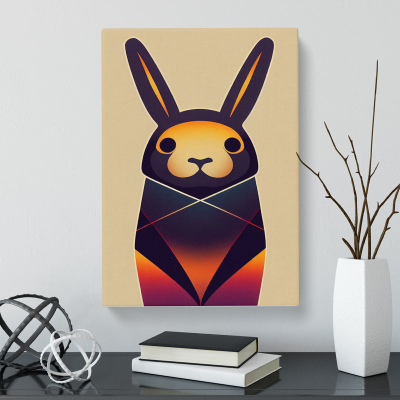 Dotta Rabbit Abstract - Wrapped Canvas, 50cm H x 35cm W