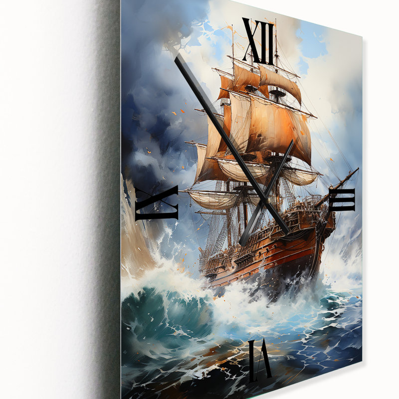 Jermani - Horloge murale moderne pirate, Moyen