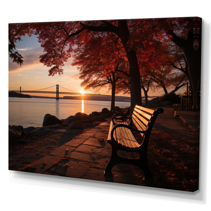 New York Staten Island - Landscapes Wall Decor, Toile tendue, H 24 po x l 32 po x P 1 po