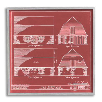 «Red Farmhouse Barn» par Annie Warren - dessin