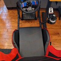 VIVO Cockpit simulateur de course avec support TV, support de roue, support  d'engrenage, chaise et