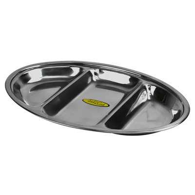 Sterling Ventures Stainless Steel Divided Serving Dish