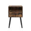 Table de chevet pour petits espaces : design moderne, tiroir de rangement, étagère ouverte, haute qualité pour la chambre et