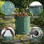 Paquet de 6 sacs de déchets de jardin pliables réutilisables de 72 gallons, sacs à feuilles résistants et imperméables avec poignées renforcées pour le nettoyage du jardin