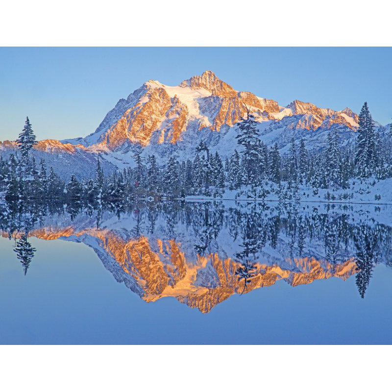 Sunset On Mt. Shuksan #2 Print by Bruce Heinemann