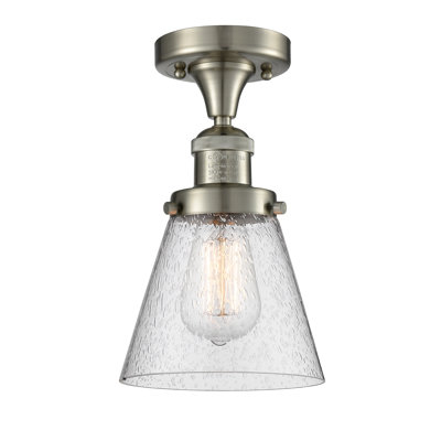 Glass Semi Flush Mount