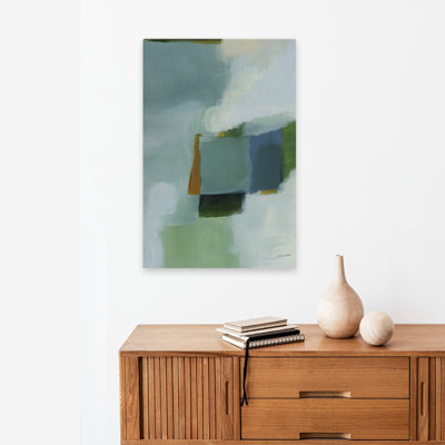 Wild Moment I - Art contemporain abstrait noir et bleu