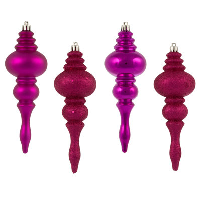 7" 4-Finish Finial Ornament