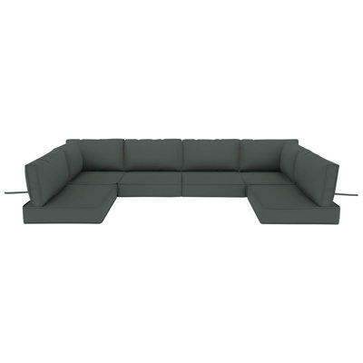 14 Piece Outdoor Sectional Cushions, 4"water-resistant Outdoor Sofa Cushions Replacement