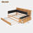 Comfortable Daybed With Trundle, Storage Shelves, Bench, Charging Station And Upholstered Headboard-1429708358