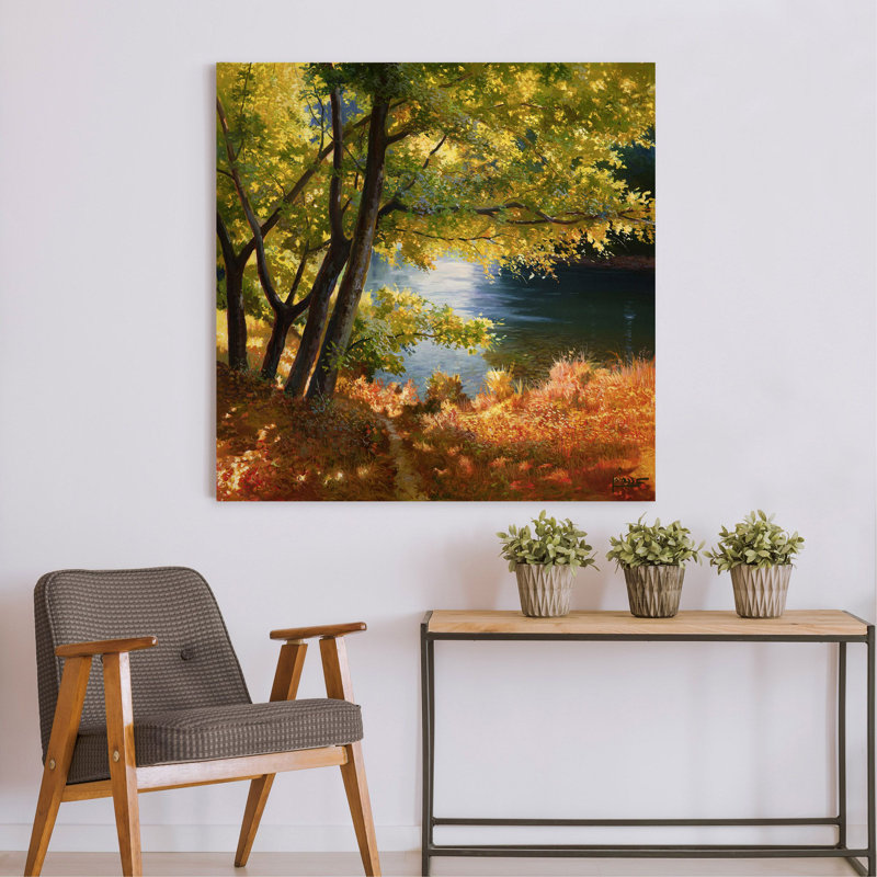 On The River by Adriano Galasso - Wrapped Canvas Print, 70 cm H x 70 cm W