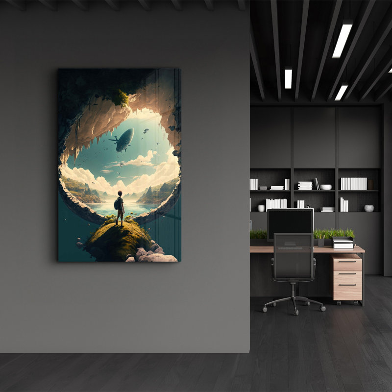 Peinture décorative en verre trempé