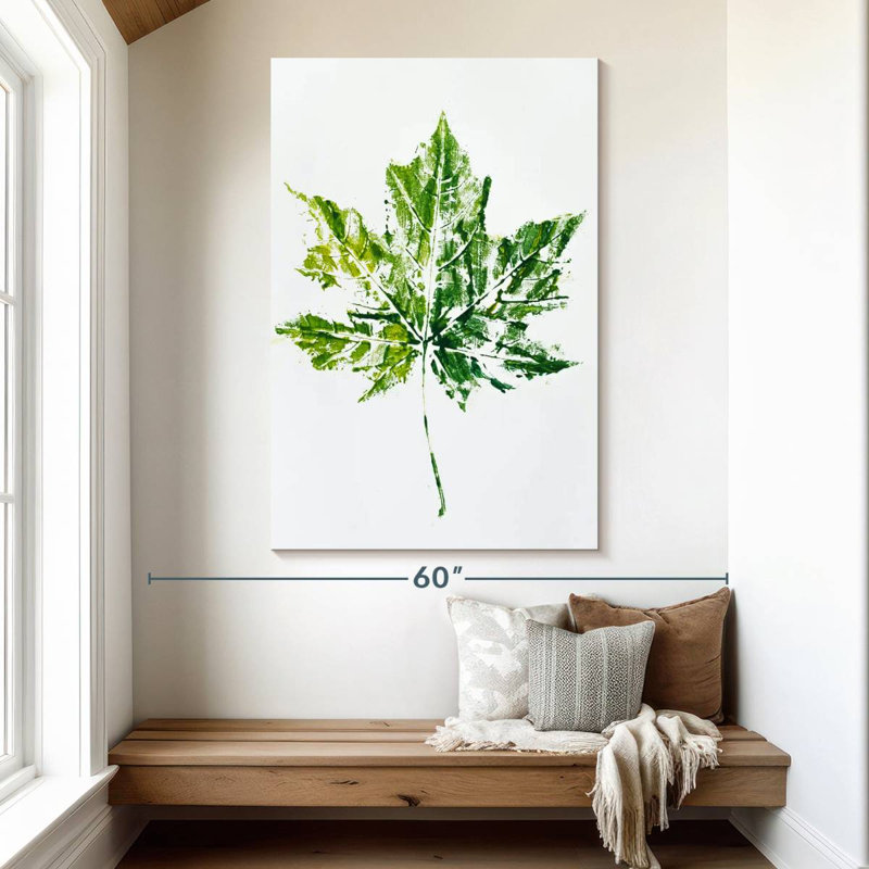 Harnek Abstract Leaf, 51" H x 34" W