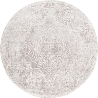 Audres Oriental Gray/Ivory Area Rug