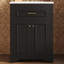 Ensemble de meuble-lavabo autoportant 24 po avec comptoir en céramique 24 po-412987862