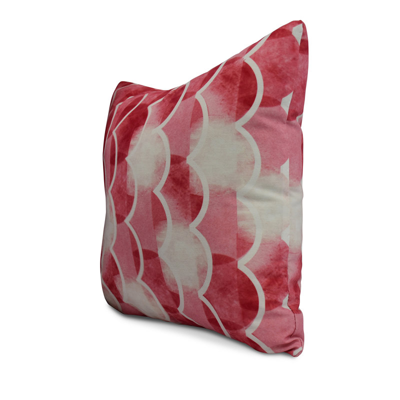 Housse et insert de coussin carré Nantucket, Rouge, 16 po x 1 po