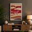 Fox Across Dunes Rustic - Print-136792059-136792058
