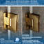Porte de douche à charnière pivotante sans cadre 35-36 "x 74" noir mat, facile à nettoyer-138644259