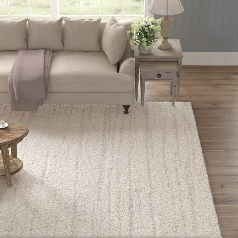 Tapis crème / brun clair Underhill Jovany, Rectangle 7 pi 10 po x 10 pi