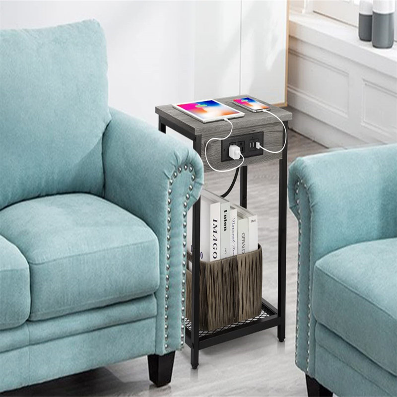 Table de bout Azaraya, Gris