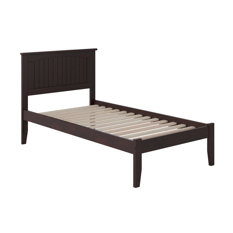  Odalys Solid Wood Platform Bed, Twin XL, White