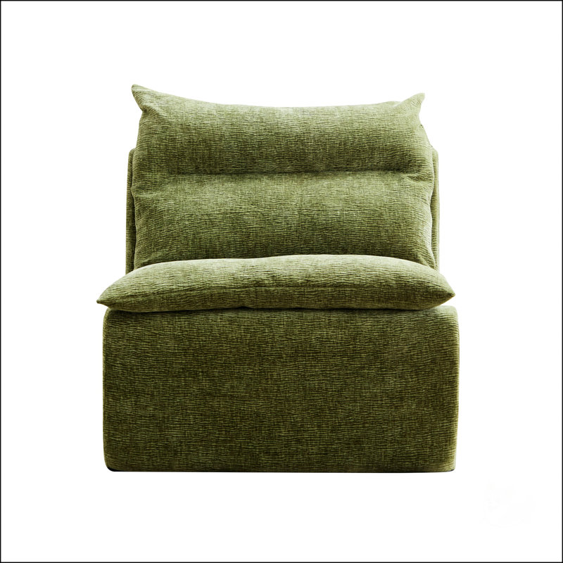 Canapé simple, Vert Poyester