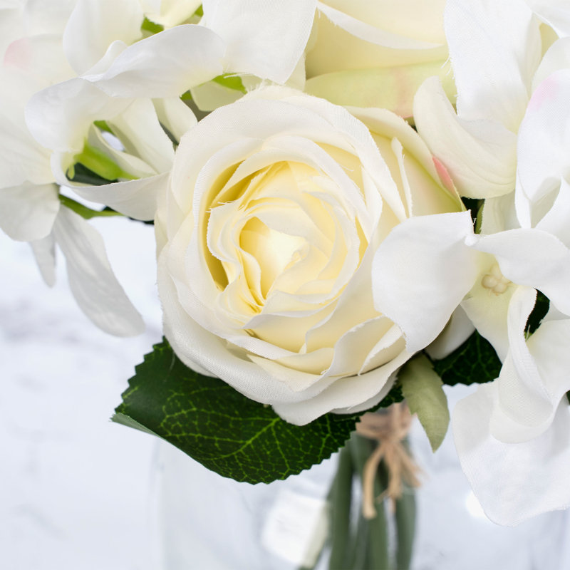 Jets rose et hortensia, blanc