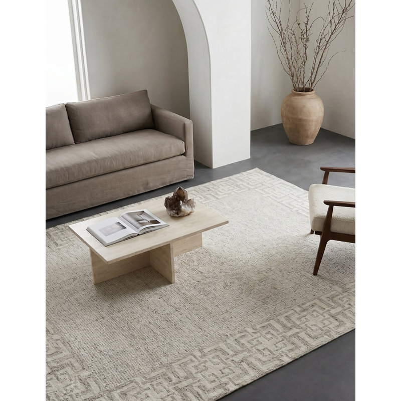 Caprice Area Rug, Taupe/Ivory, Rectangle 8' x 10'