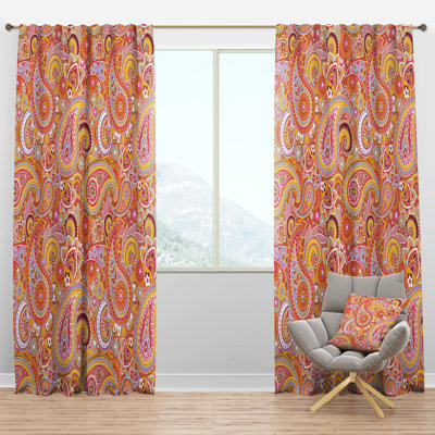 Rideaux semi-transparents avec passe-tringle avec passe-tringle Asian