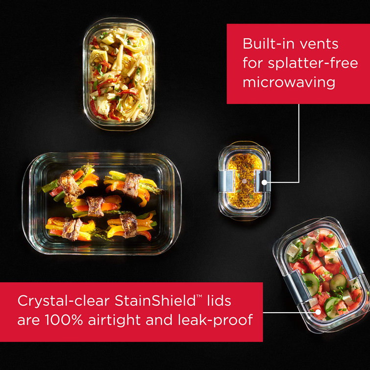 Prep & Savour Daniana Glass Food Storage Container Set