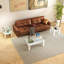Ensemble de 2 tables basses gigognes avec plateau en verre-204722968
